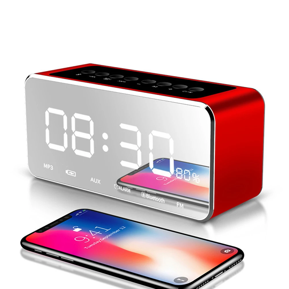 Abuzhen Будильник Bluetooth Колонка портативный беспроводной аудио приемник стерео мини