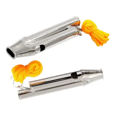 

Stainless steel high-frequency high decibel whistle lifesaving outdoor survival whistle three-tone whistle