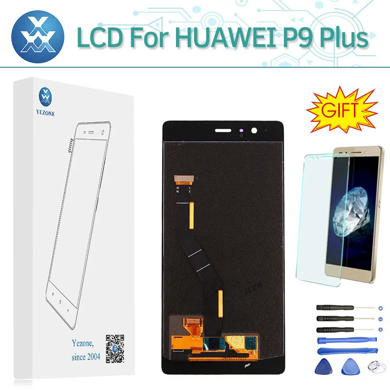 Супер качество 5 ''ЖК дисплей Дисплей для HUAWEI P9 плюс Экран с сенсорным Digitizer