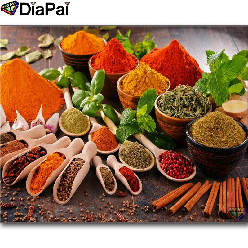 

DIAPAI 5D DIY Diamond Painting 100% Full Square/Round Drill "Kitchen seasoning" Diamond Embroidery Cross Stitch 3D Decor A22242