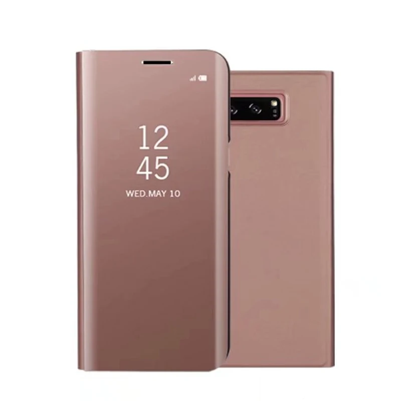 Зеркало Clear View Телефон чехол для samsung Galaxy A6 плюс 2018 A3 A5 A7 2017 S9 Примечание 8 S8 s7 край