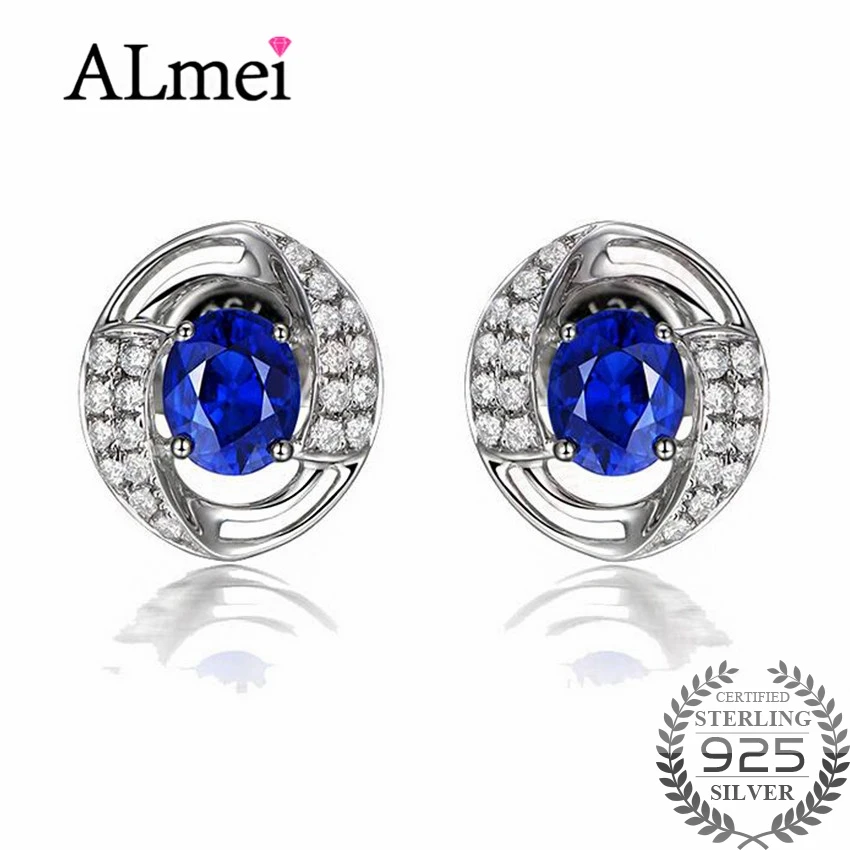 Almei 2017 роскошные серьги с цирконием кубической огранки из стерлингового серебра