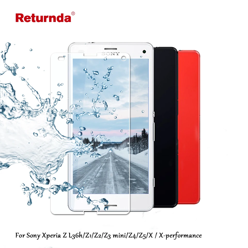 Закаленное стекло для Sony Xperia Z L36h Z1 Z2 Z3 Z4 Z5 Compact M4 Aqva E4G M5 9H 2.5D защитная пленка экрана