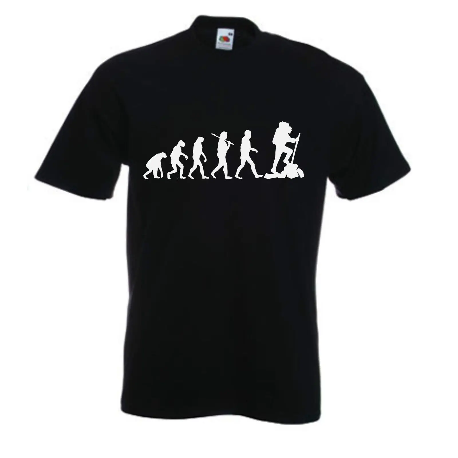 Футболка с рисунком EVOLUTION OF футболка HIKER для прогулок новые футболки Забавные