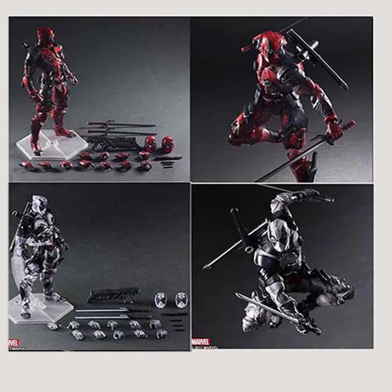 27 см X-men Play Arts Дэдпул супер герой мертвый бассейн ПВХ фигурка модель игрушки кукла