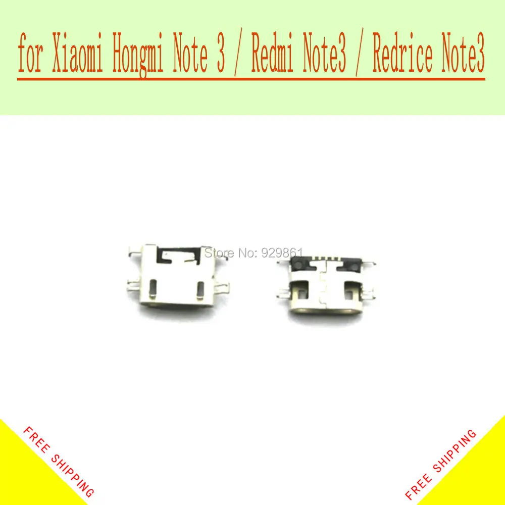 

QiAN SiMAi Micro USB Power Charging Port Socket Connector Tail plug For Xiaomi Hongmi Note 3 / Redmi Note3 / Redrice Note3