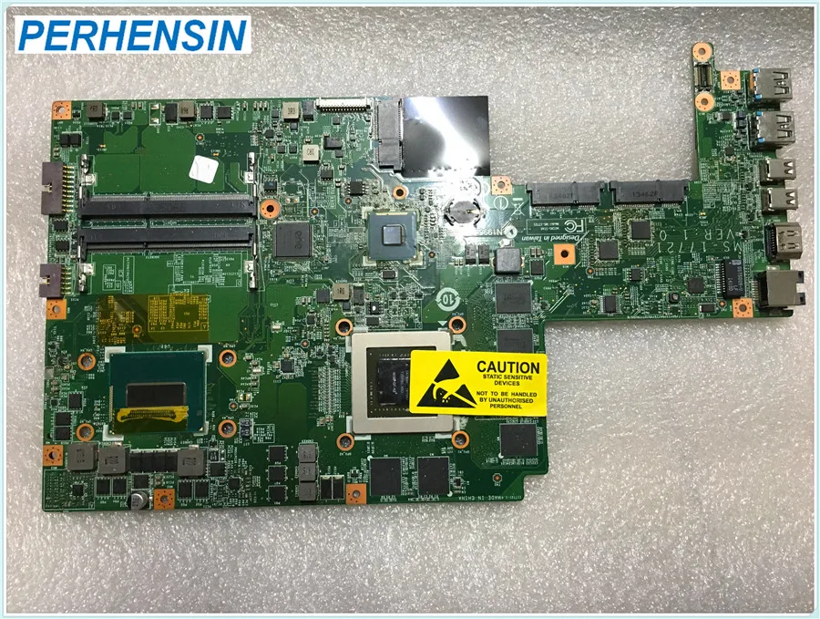 MS 17721 для MSI GS70 Материнская плата ноутбука i7 4710HQ SR1PX GTX870M 1772 100% работают