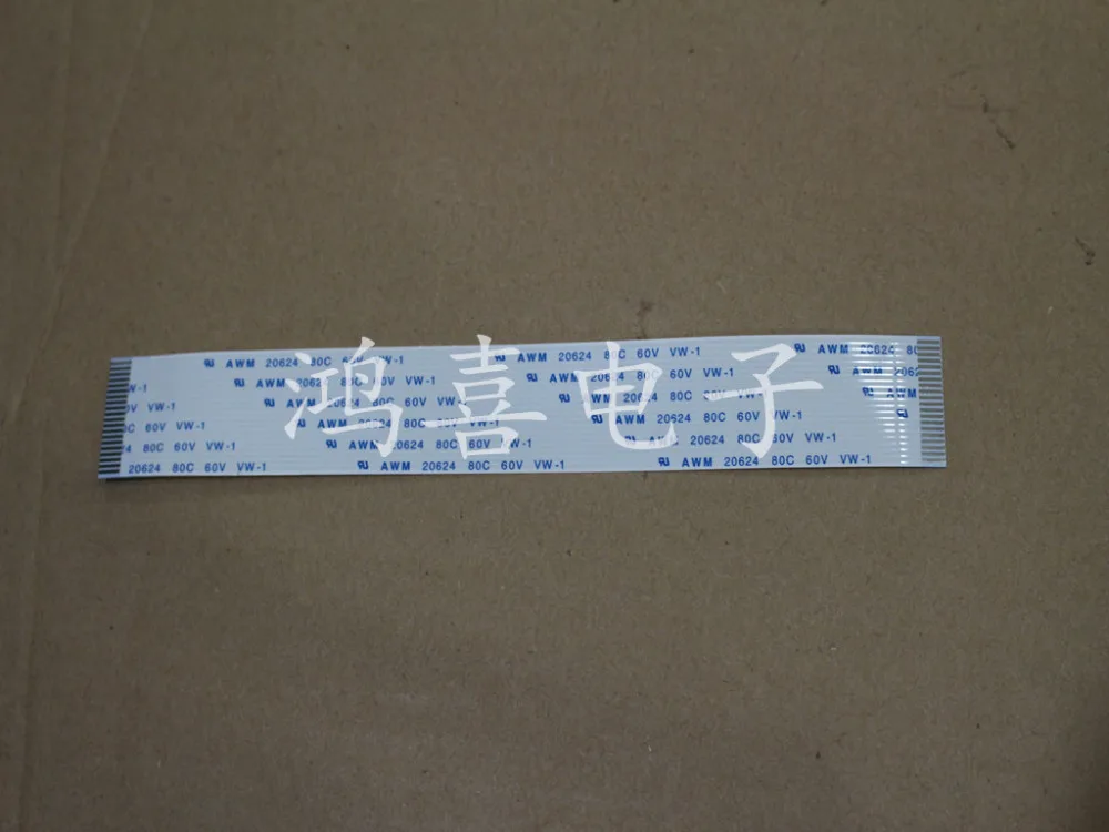 WZSM Новый AWM 20624 80C 60В FFC FPC Гибкий плоский кабель 1 25 мм шаг 20pin длина 53 250 1800 вперед|20624