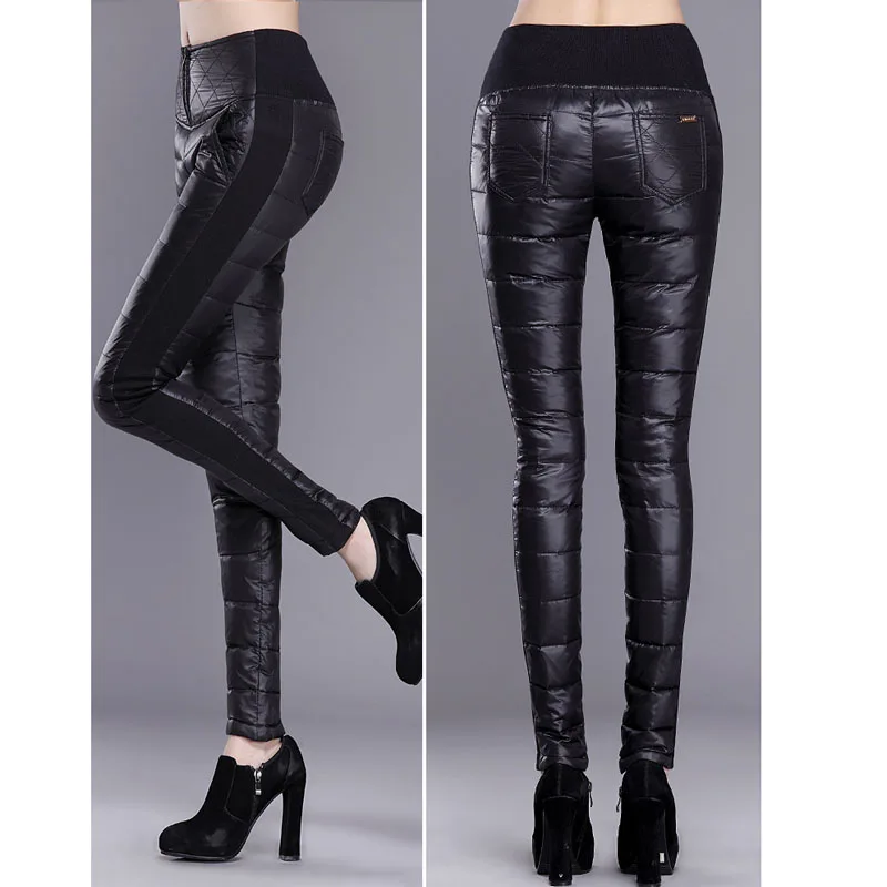 Дамы брюк-новинка зимние кашемировые Теплый пуховик женская одежда повседневные