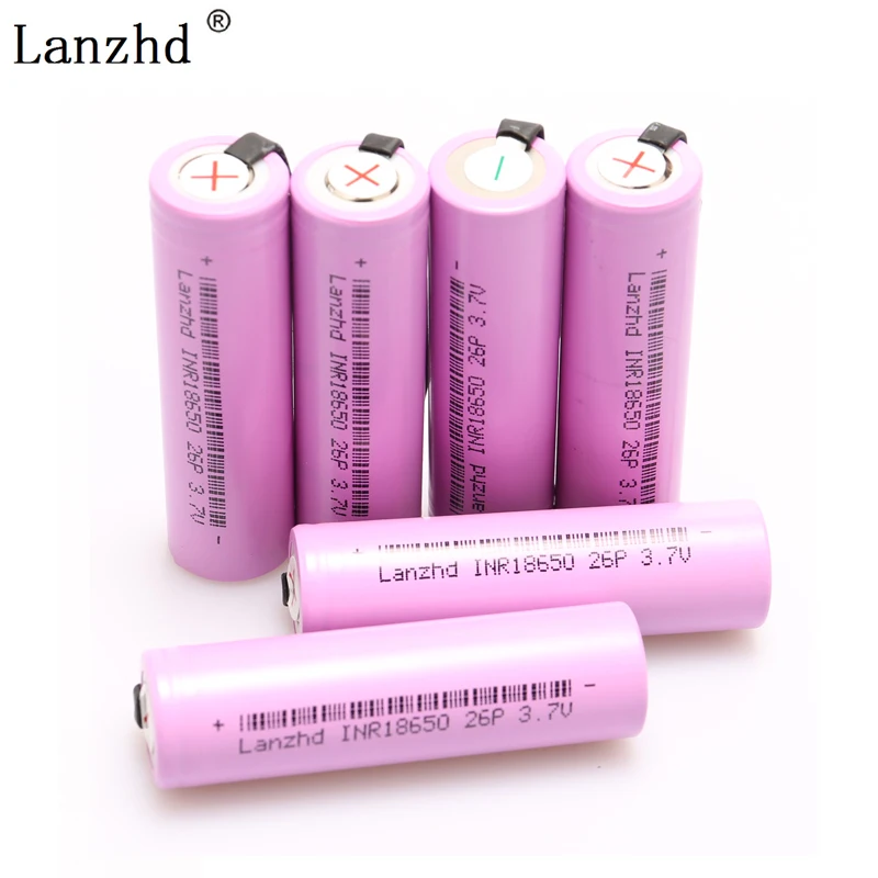 1 8PCS 18650 INR18650 аккумуляторная батарея DIY никелевые листы батареи 20A разрядка 2600 mAh li