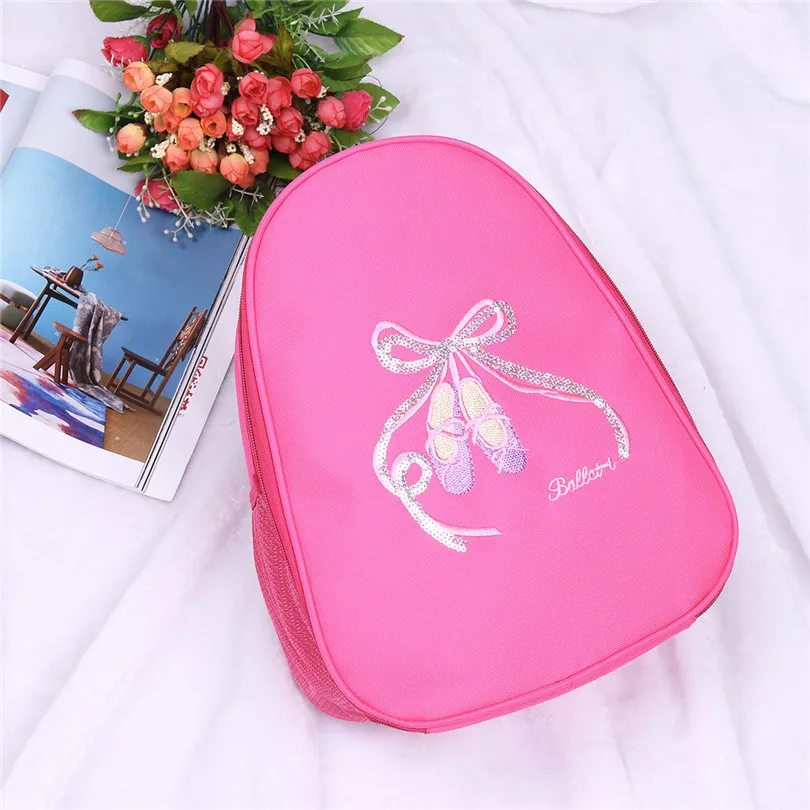 Милый детский балетный рюкзак для девочек сумка на плечо с вышивкой обуви носком
