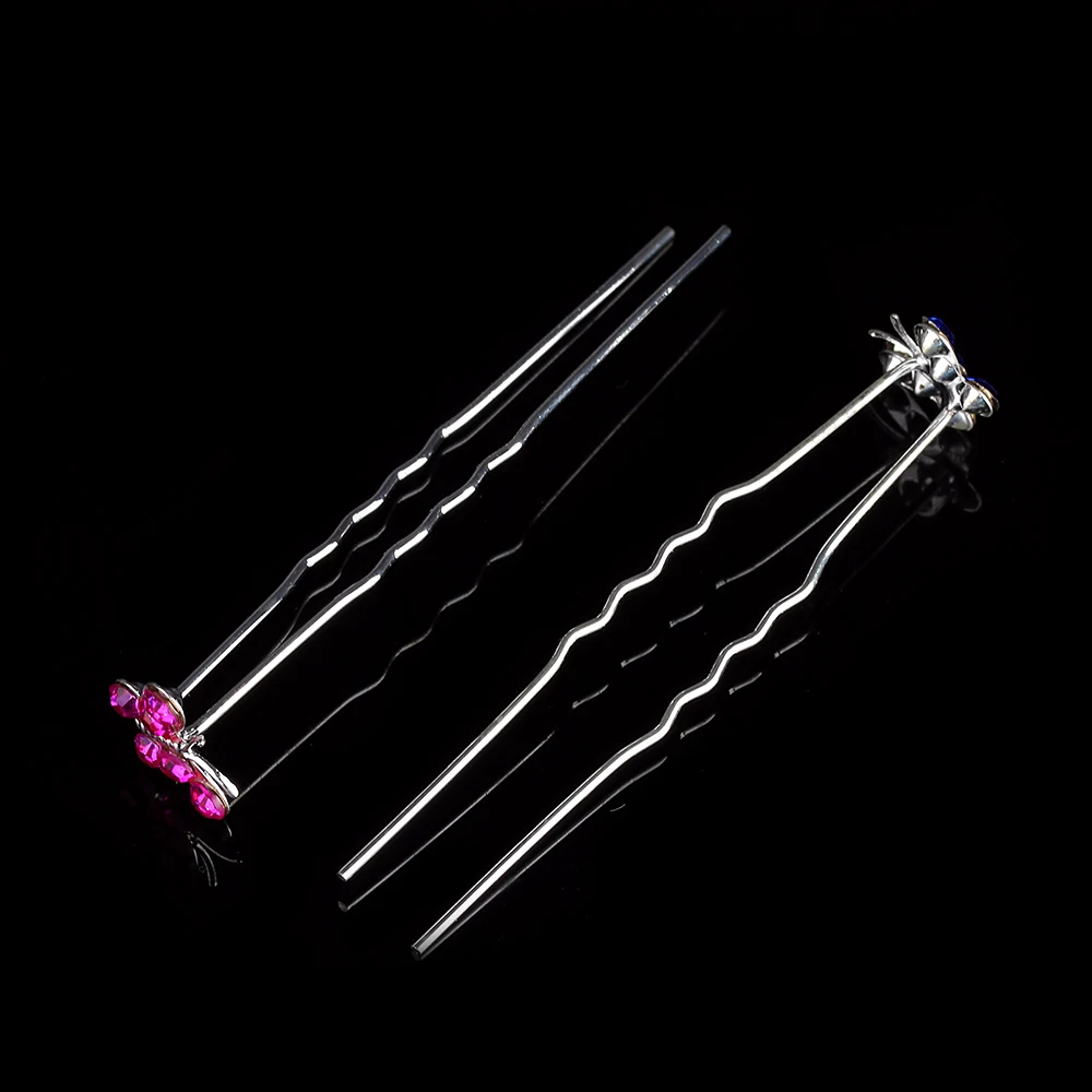 Женские заколки для волос со стразами и бабочкой 20 шт./компл. |