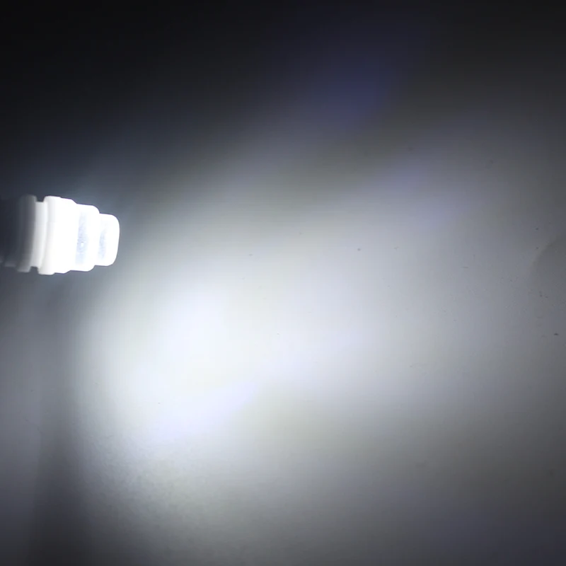 MON-SU 10 шт. W5W Led T10 Керамика база 168 194 автомобильный сигнал поворота лицензии подстилка в багажник Габаритные огни лампы для чтения 12 V белого и красного цветов