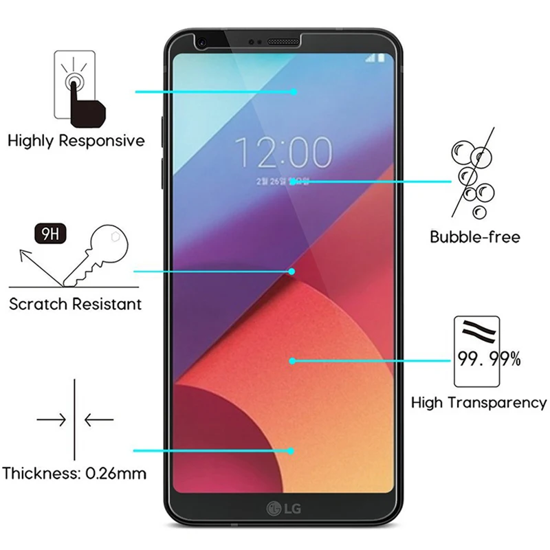 Wangcangli 2.5D Закаленное стекло для LG K9 защита экрана 9H защитная пленка анти осеннее