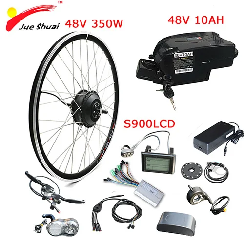 350W S900 48V 10AH 48 В 350 Вт 500 Вт набор для переоборудования электровелосипеда для 2" 24" 2" 27,5" 700C 2" велосипед складной электрический велосипед мотор колеса электровелосипеда мотор - Цвет: 350W S900 48V 10AH