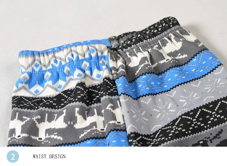 Зимние теплые штаны для девочек VEENIBEAR в рождественском стиле леггинсы с