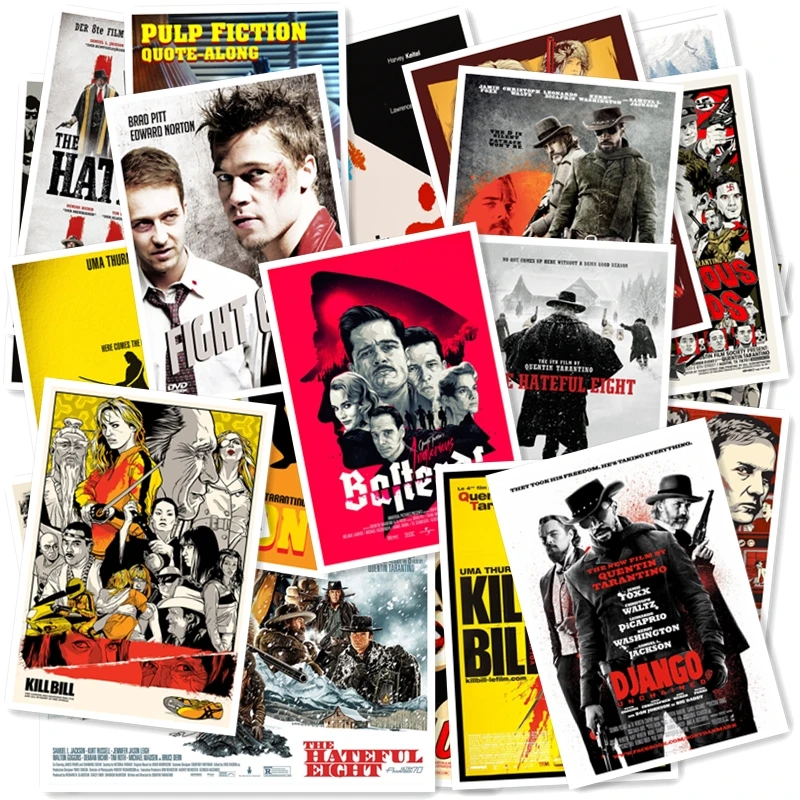 Наклейка из серии Pulp # Квентин Тарантино 25 шт.|Наклейки на стену| |