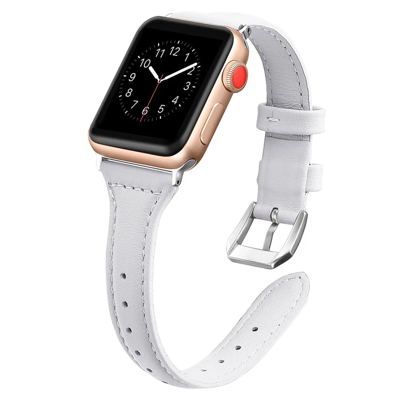 Кожаный ремешок с принтом для apple watch 5 6 band 44 мм 40 42 38 браслет наручных часов iwatch series