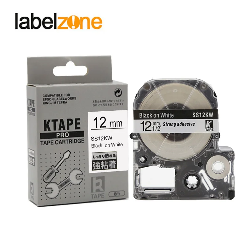 Смешанные 22 цвета 12 мм совместимая kingjim SS12KW/LC-4WBN ленты этикеток сильная клейкая