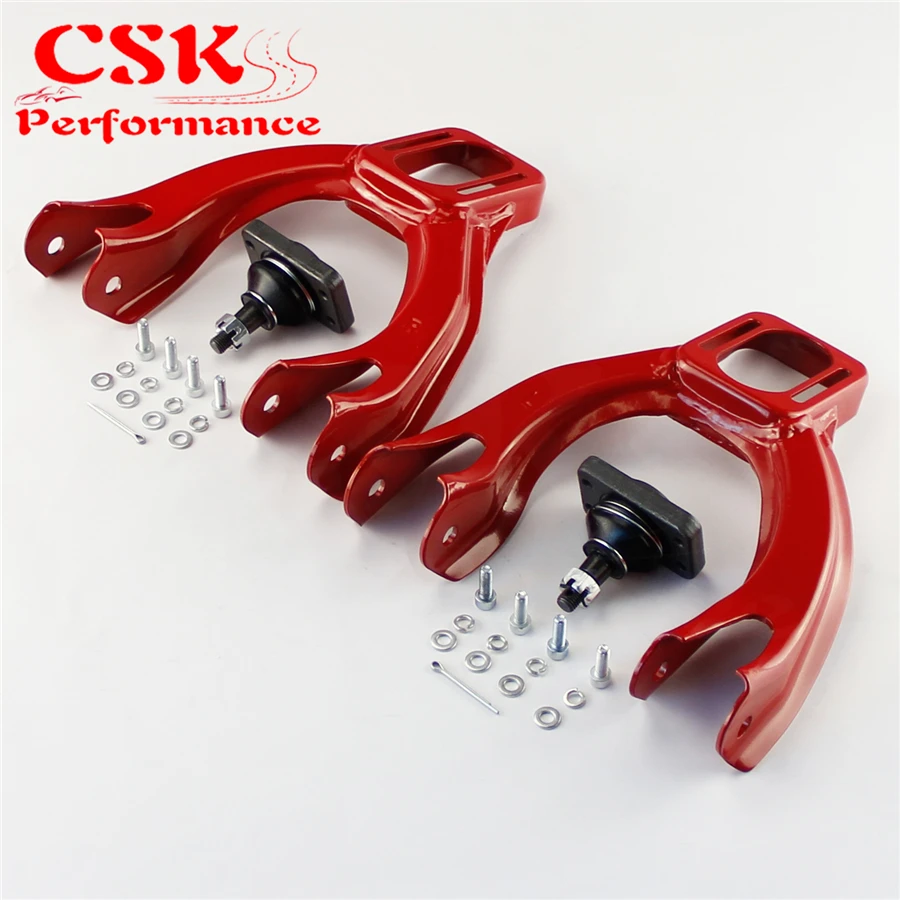 Передний верхний рычаг управления с настраиваемым размером для 92 95 Honda Civic EG EJ RED|kit