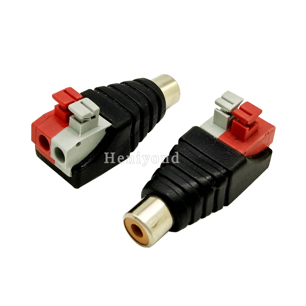 10 шт. RCA Коннектор AV Balun Женский адаптер CAT5 для камеры видеонаблюдения розничная