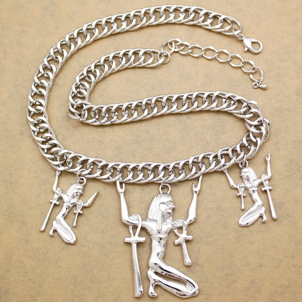 Египетская Клеопатра золотая цепочка с кулоном в виде креста Исиды ювелирные