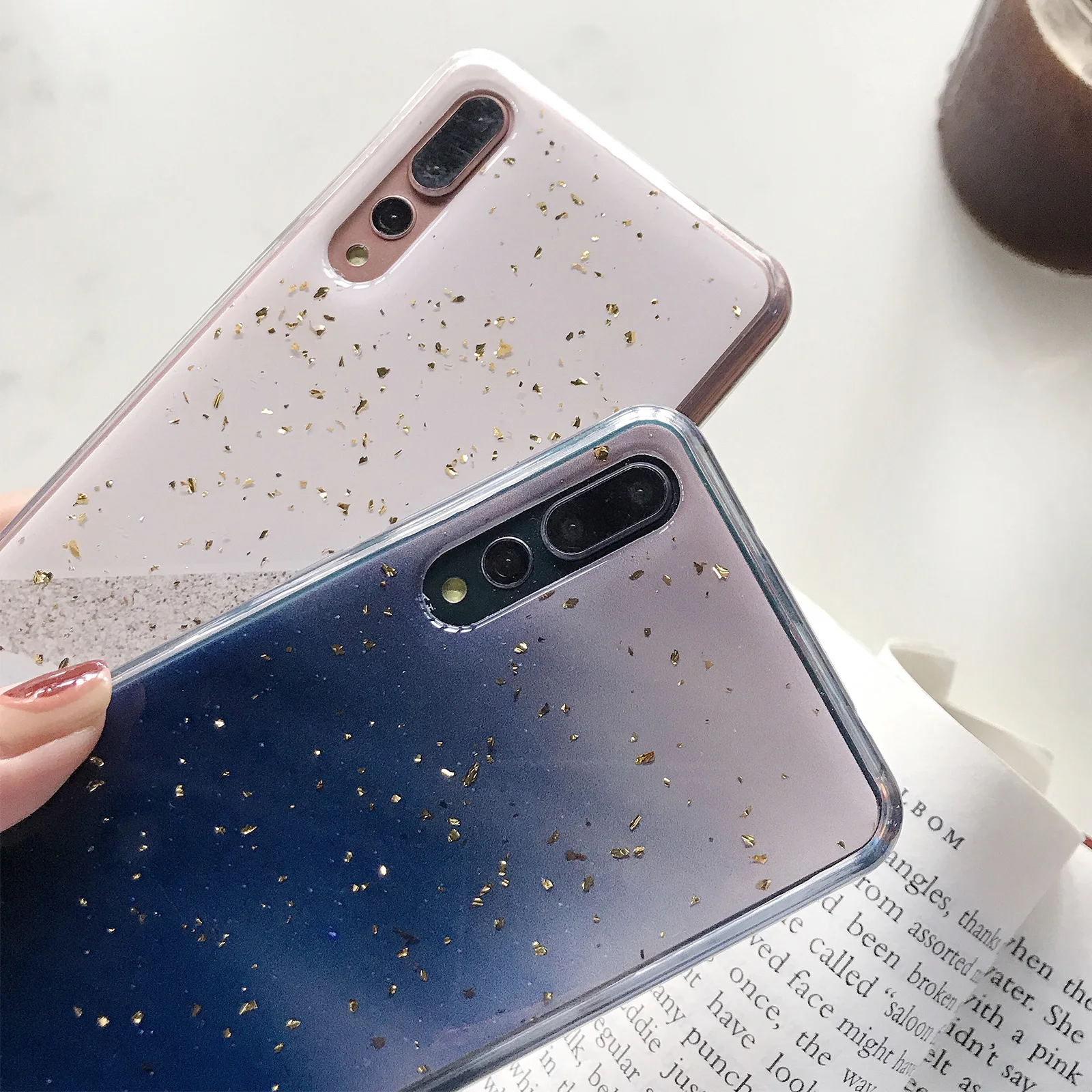 Для samsung galaxy S9 S10 Note 8 9 Модный Резиновый эпоксидный мраморный чехол для телефона с