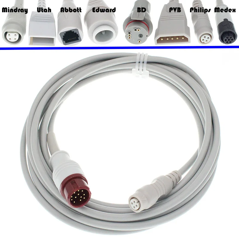 Используйте для 12pin HP M1567A M1568A Abbott Uath Edward BD PVB IBP M1634A кабель адаптера
