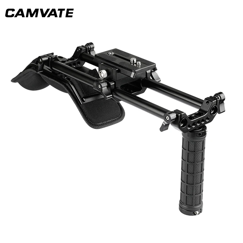 Комплект наплечного крепления CAMVATE с 15 мм стержневой системой и qr-пластиной Manfrotto для DSLR видеокамер и DV видеокамер C2105