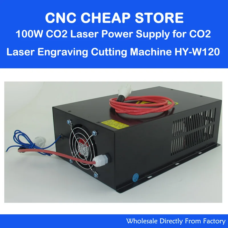 

HY W120 220V/110V 120W Tube CO2 Laser Power Supply PSU Equipment DIY Engraver Engraving Cutting Laser Cutter Machine 120