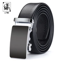 lfmbmen belt automatic genuine leather luxury black belt mens belts automatic buckle high quality belt cummerbunds male