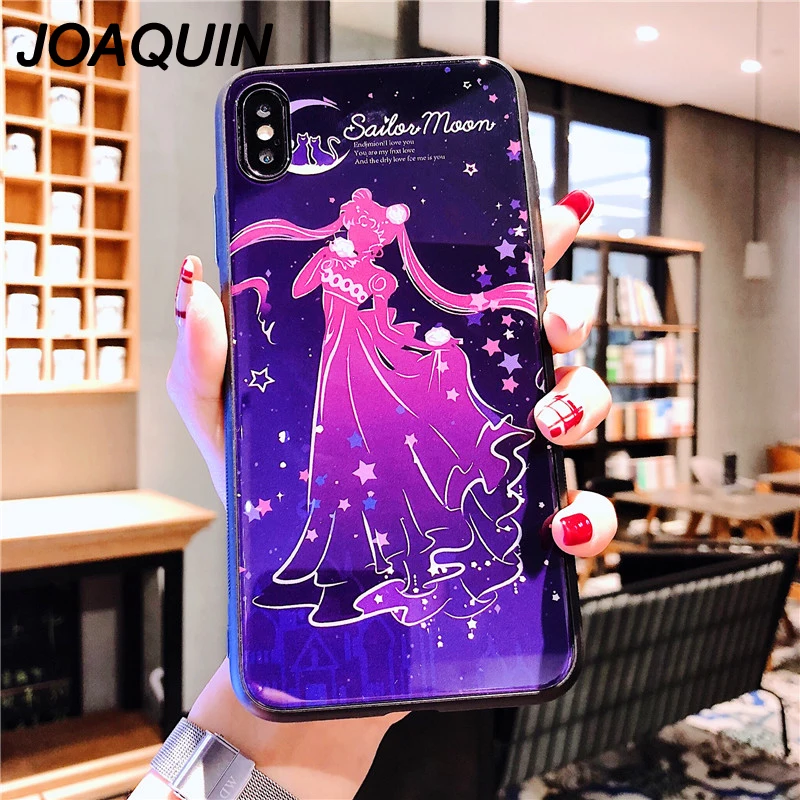 Чехол для телефона Sailor Moon Beautiful Girl iphone XR XS MAX 6 7 8 6S PLUS X 10 модный белый чехол из