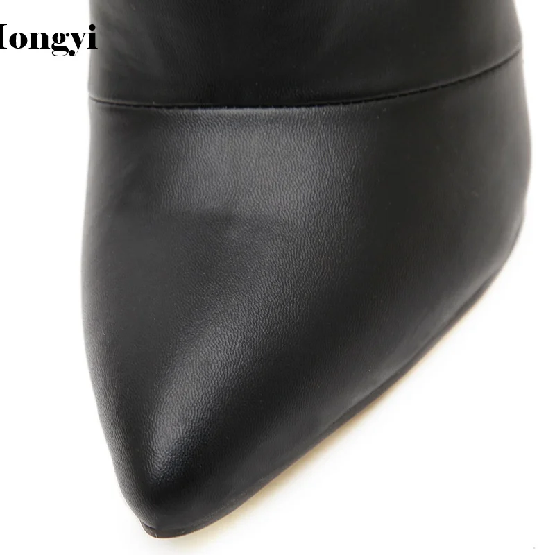 Осенняя женская обувь 2018 женские ботильоны модные ботинки на высоком каблуке с