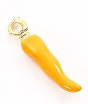 yellow 12 шт Чили Стиль цинковый Подвеска из легированной стали амулеты для diy изготовления ювелирных изделий 6010 - Окраска металла: yellow