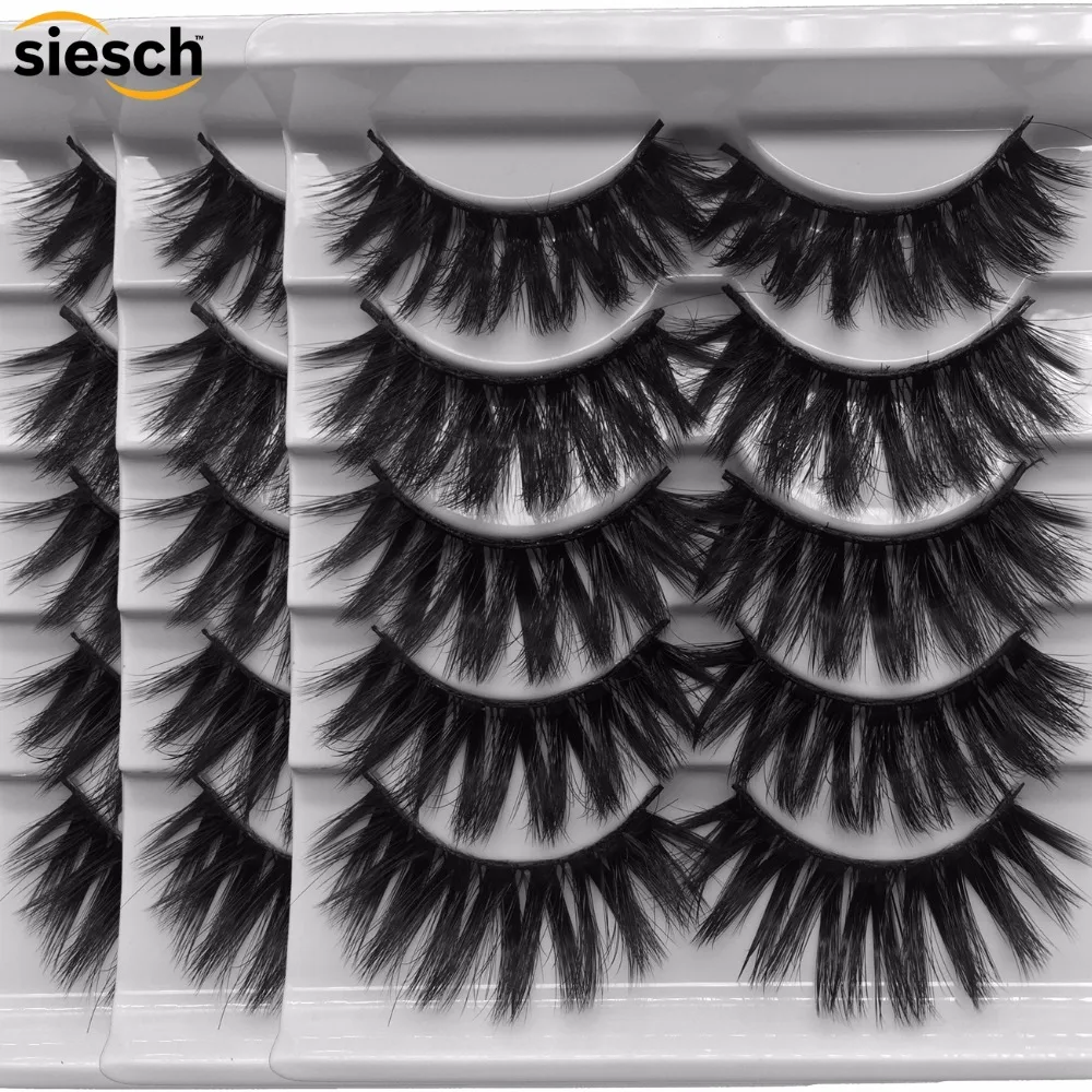 5 пар натуральные накладные ресницы длинные макияж 3d норковые наращивание ресниц