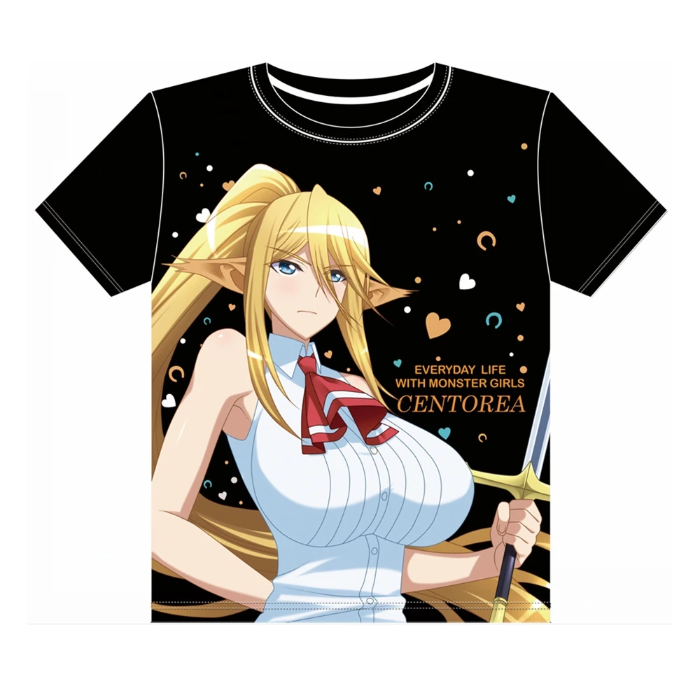 Аниме JK Monster Musume No Iru Nichijou Косплей рубашка футболка Suu Miia Centorea Cerea Rachnera топы футболки для женщин и мужчин футболка
