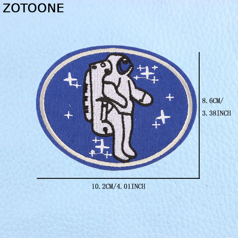 ZOTOONE UFO подвеска в виде космонавта и планеты Космос вышитые патчи железные нашивки для одежды нашивки DIY полосы инопланетяне значки аппликации E - Цвет: Затуплённый