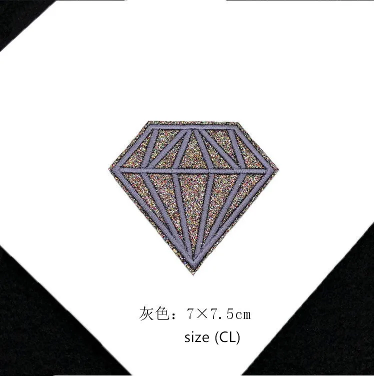 New arrival 20 pcs sparkle shape Embroidered patches iron on Jeans coat tshirt bag dress decor repair Motif accessory diy | Дом и сад