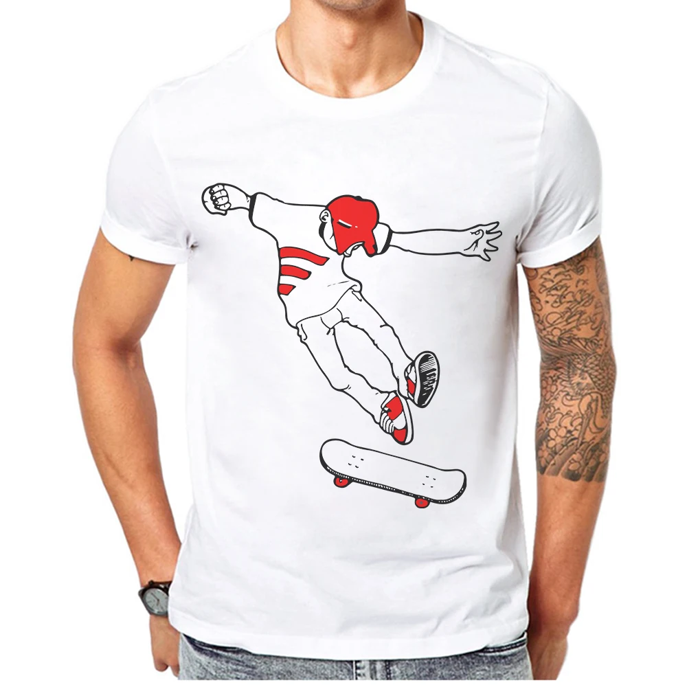 

2019 Hot Sale Men t shirt Men Brand Fashion Skateboard Printed T-Shirts Summer Clothing Casual O-neck Tops Cotton Men Tee shirts