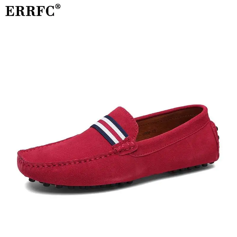 

ERRFC Fashion Men Red Loafer Shoes Trending Leisure Slip On Casual Shoes Man Moccasin Shoes For Driving Blue Black Zapatos 38-49