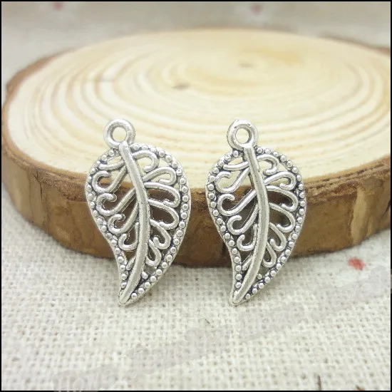 230 шт Подвески листья кулон тибетский серебряный цинковый сплав подходит браслет