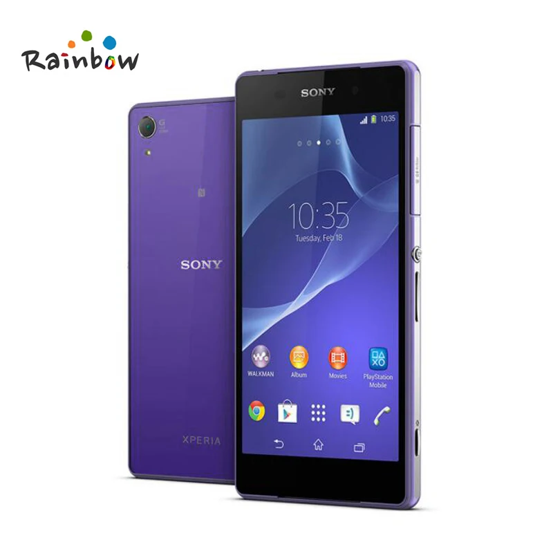 Sony Xperia Z2 разблокированный GSM Android четырехъядерный 3g B ram 16G rom D6503 3G и 4G 5," 20.7MP+ 2.2MP wifi gps мобильный телефон