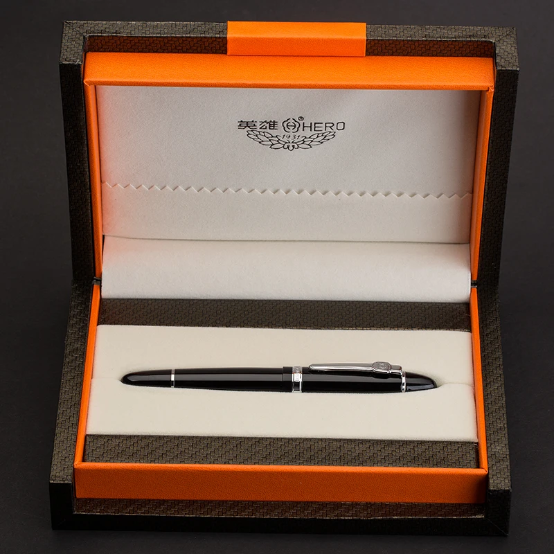 HERO pen 1060 большой колпачок вращающаяся Мужская офисная ручка с гибким