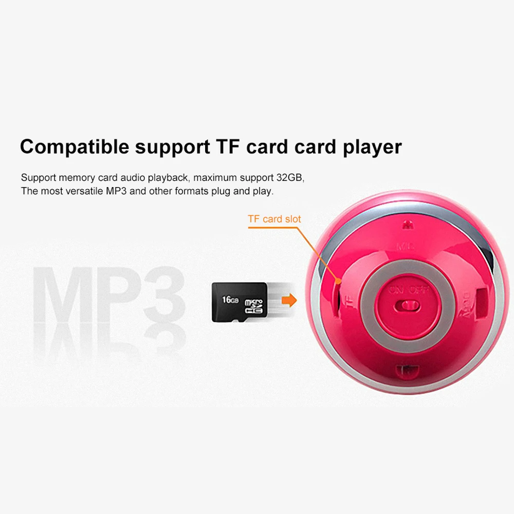 175 Bluetooth мини Динамик приемник Бумбокс fm радио светодио дный Портативный Caixa де