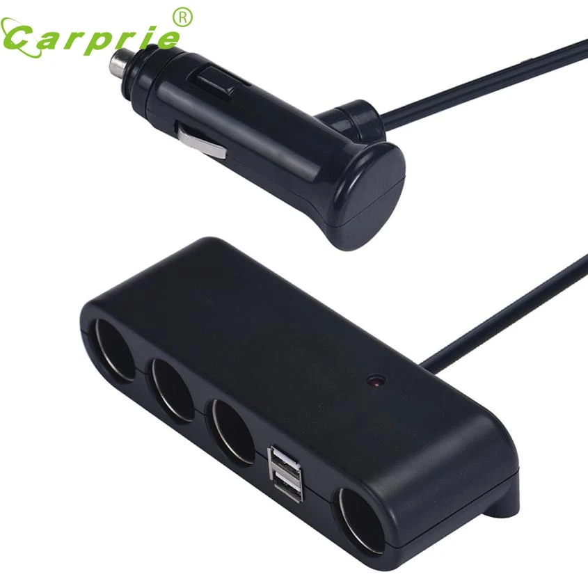 Симпатичный 4 способ новый мульти разветвитель автомобильного прикуривателя USB