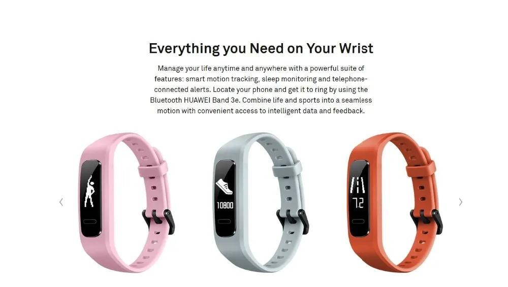 huawei Band 3e Honor Band 4, умный Браслет для бега, Amoled, цветной, 0,5 дюйма, сенсорный экран, для плавания, для обнаружения положения, для сна