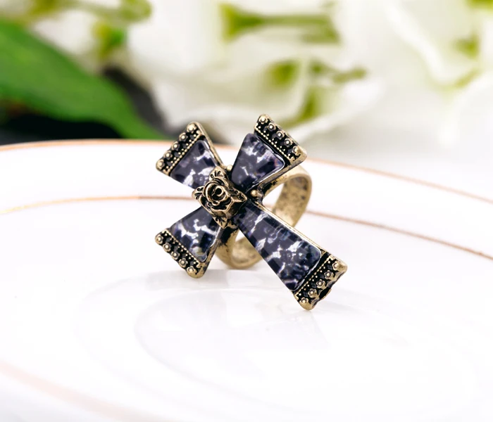 Женские античные кольца в стиле ретро из розового золота античного и