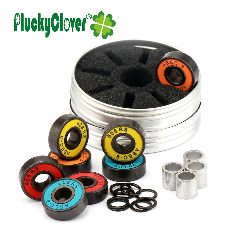 

608 Skateboard Bearing Slalom Abec-9 Inline Roller Skates Bearing Fish skateboard Longboard Wheels Bearing With Washer Spacers