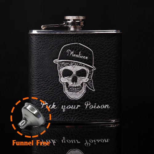 6 oz Mealivos, вечерние фляжки принцессы, 6 унций, фляжка из нержавеющей стали, посуда для напитков, фляжка для алкоголя, бутылки для виски, ликера, подарок для подружки невесты - Цвет: 6 oz