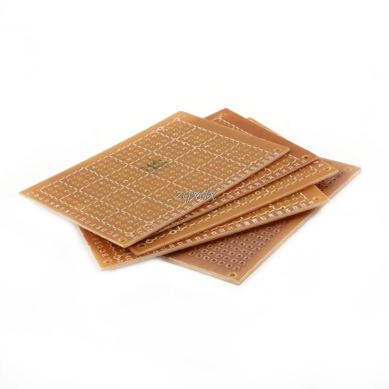 5 шт. 5*7 см Односторонний прототип печатной платы Veroboard Stripboard DIY PCB оптовая продажа